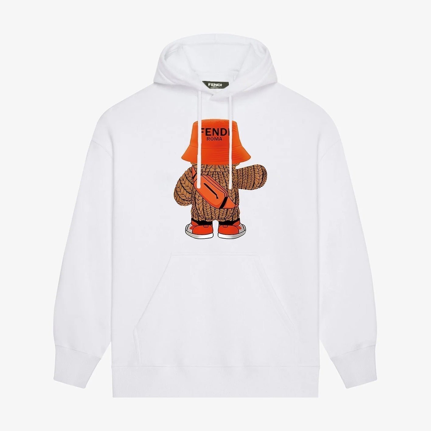 Bear Print Hoodie