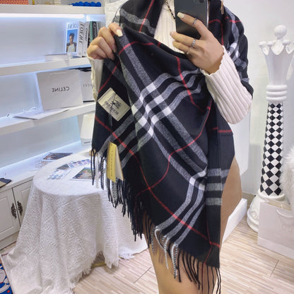 Classic Plaid Tassel Unisex Scarf