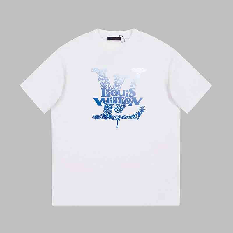 Blue Weird Print T-shirt