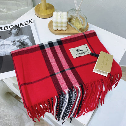 Classic Plaid Tassel Unisex Scarf