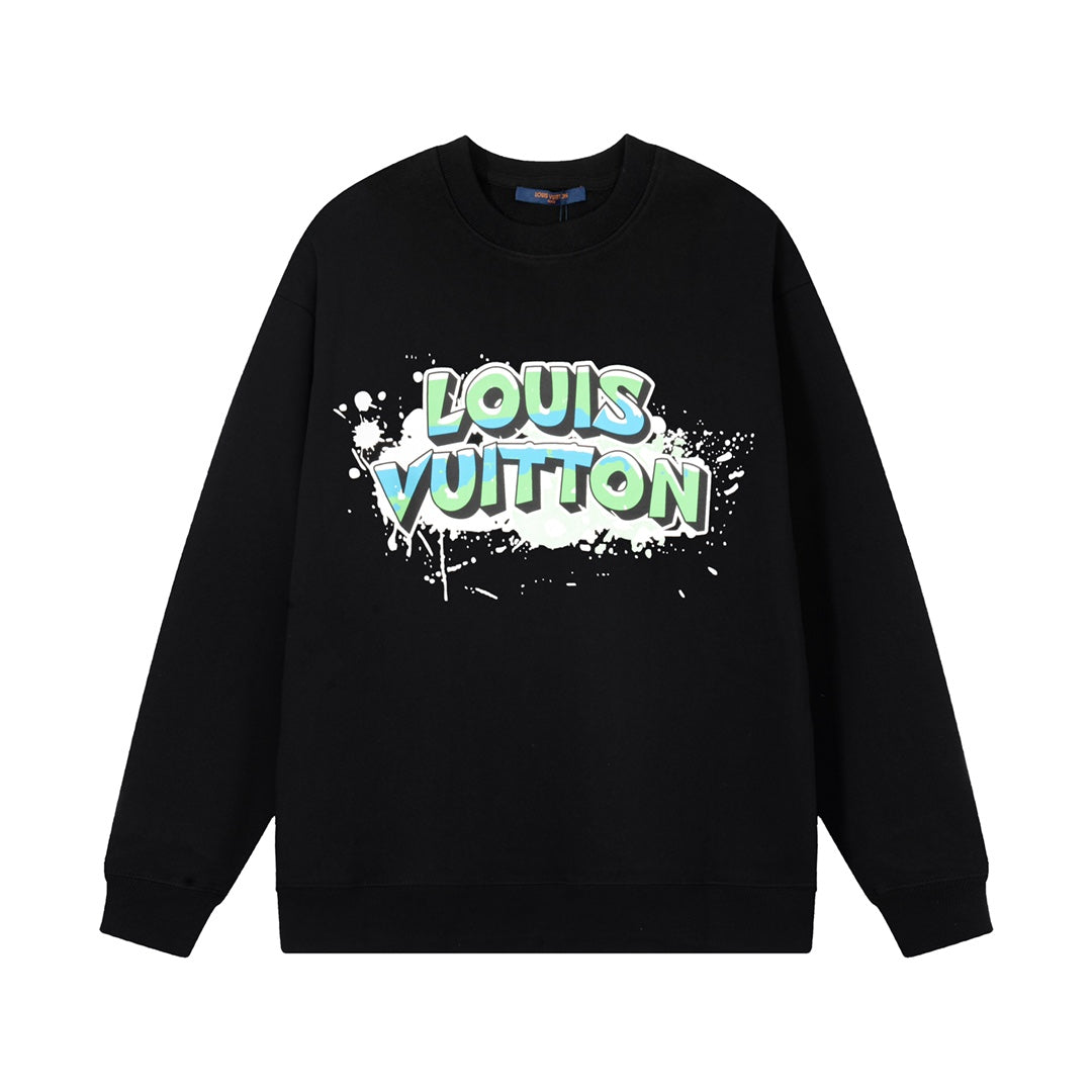 Graffiti Colorful Letter Print Sweatshirt