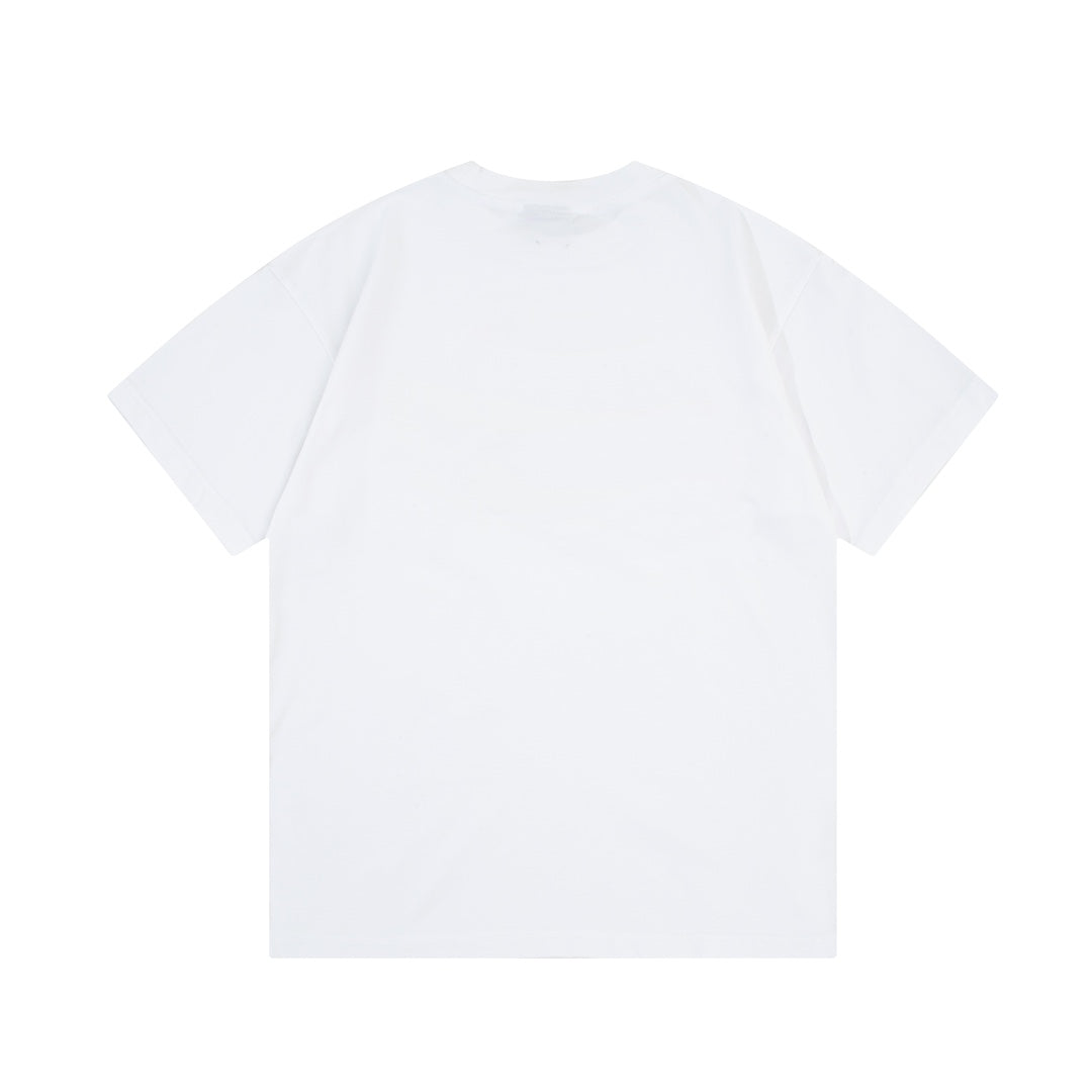 Double FF Letter Pocket Print T Shirt