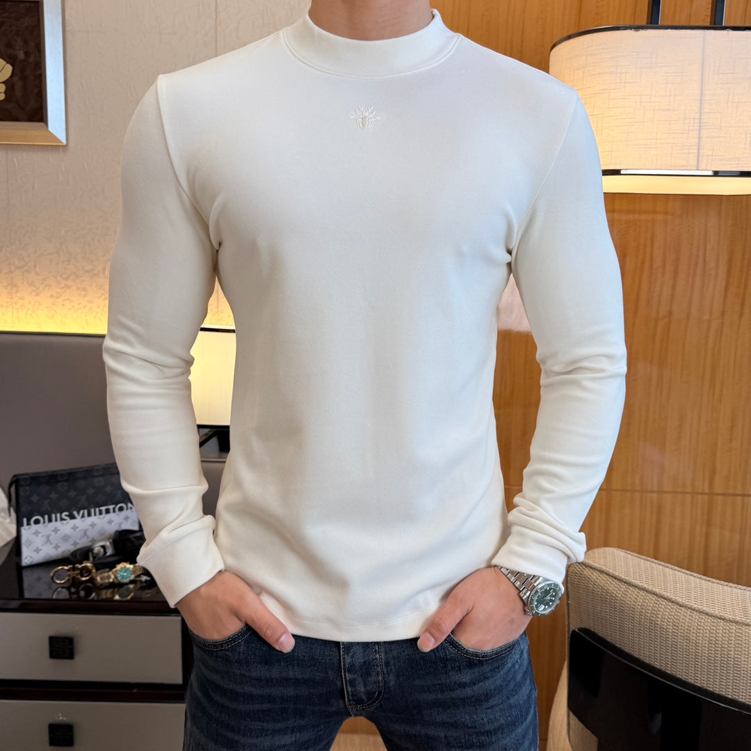 Cashmere long-sleeved T-shirt-1