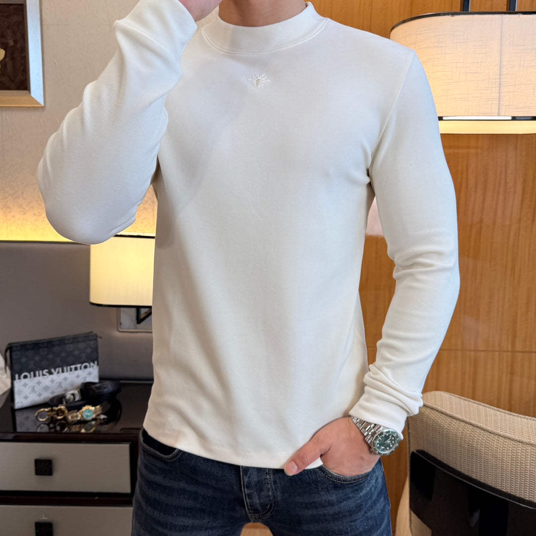 Cashmere long-sleeved T-shirt-1